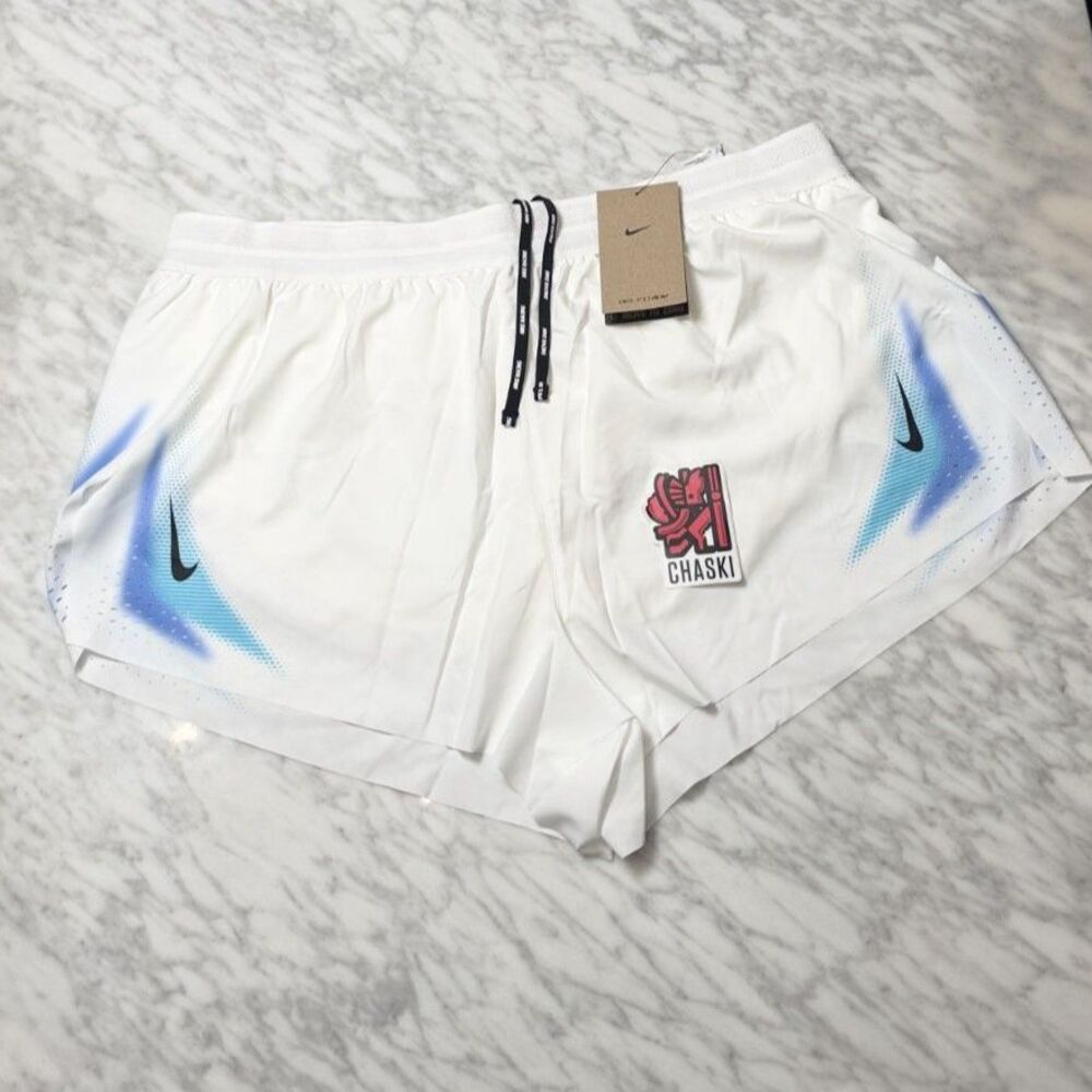 Nike Running Shorts AeroSwift ADV Brief-Lined white Womens XL IF3653-100 NEW